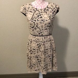 Pink Owl lace dress
